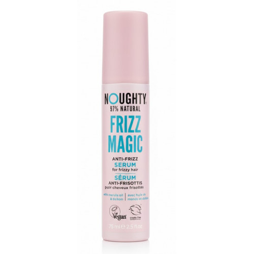 Noughty Frizz Magic Anti-Frizz Serum Glotninamasis nuo karščio apsaugantis serumas su marulos aliejumi ir japoninių ridikų ekstraktais 75ml