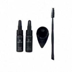 Didier Lab Hybrid Liquid Stain Brow & Lash Kit Antakių ir blakstienų dažymo rinkinys Black