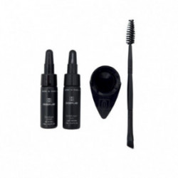 Didier Lab Hybrid Liquid Stain Brow & Lash Kit Antakių ir blakstienų dažymo rinkinys Black