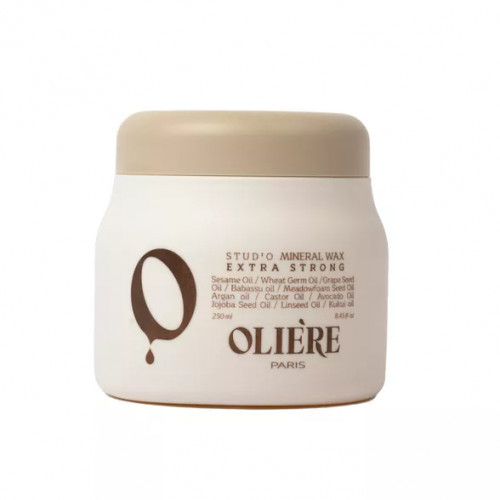 Oliere Paris Studio Mineral Wax Extra Strong Stiprios fiksacijos mineralinis plaukų formavimo vaškas 250ml