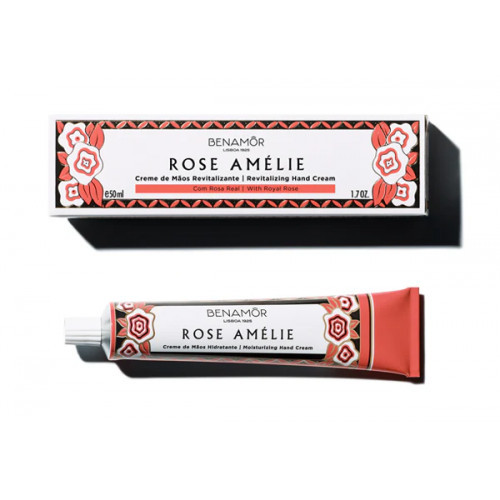 Benamor Rose Amélie Revitalizing Hand Cream Atgaivinantis rankų kremas 50ml