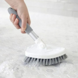 Norwex Tub And Tile Cleaning Trikampis antgalis su šereliais ir rankena 1 vnt.