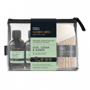 Baylis & Harding Goodness Oud, Cedar & Amber Essentials Gift Set Kūno priežiūros rinkinys Baylis & Harding Goodness Oud, Cedar & Amber Essentials Gift Set Kūno priežiūros rinkinys