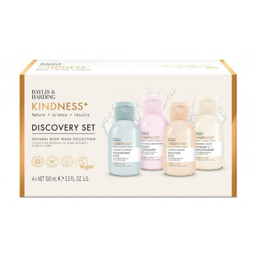 Baylis & Harding Kindness+ Range Discovery Gift Set Kūno priežiūros rinkinys Rinkinys