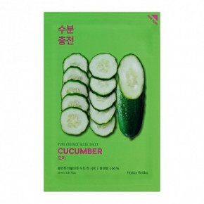 Holika Holika Pure Essence Mask Sheet Cucumber Lakštinė veido kaukė 20ml