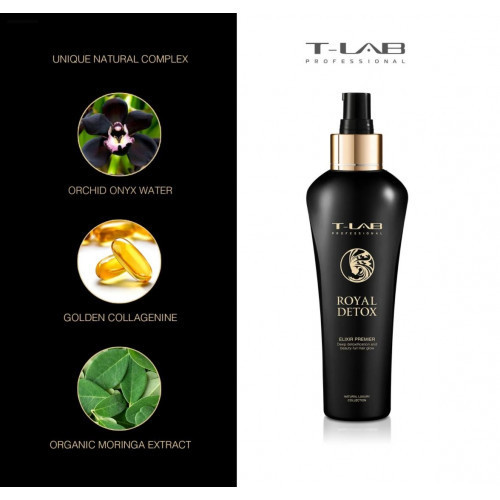 T-LAB Professional Royal Detox Elixir Premier Eliksyras plaukams 150ml