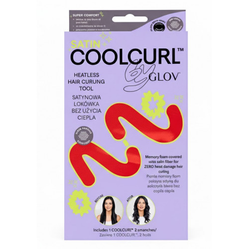 Glov Cool Curl Hair Curling Tool Plaukų garbanojimo juosta Black