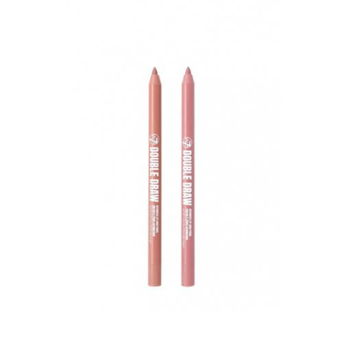 W7 Cosmetics Double Draw Lip Contour Duo Liners Lūpų kontūro pieštukų duetas Light 