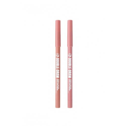 W7 Cosmetics Double Draw Lip Contour Duo Liners Lūpų kontūro pieštukų duetas Light 