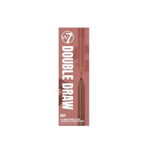W7 Cosmetics Double Draw Lip Contour Duo Liners Lūpų kontūro pieštukų duetas Light 