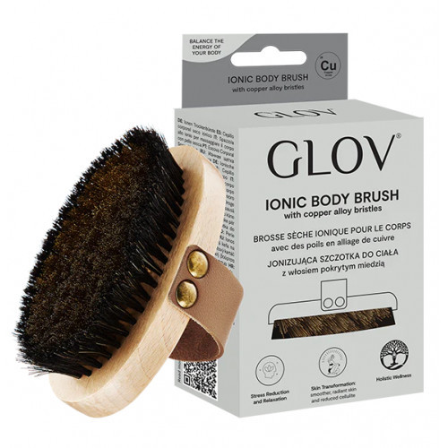 Glov Ionizing Dry Body Massage Brush Masažinis kūno šepetys su jonais 1 vnt.