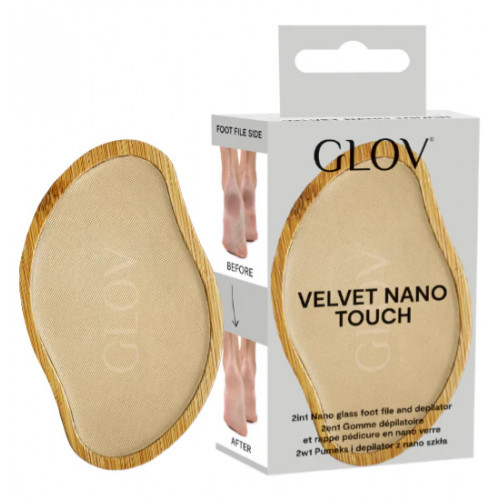 Glov Velvet Nano Touch Pumice and Nano Glass Epilator Pėdų dildė ir plaukų šalinimo įrankis 1 vnt.