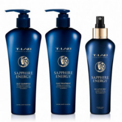 KlipShop T-LAB Professional Sapphire Energy Plaukus stiprinantis priežiūros priemonių rinkinys