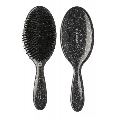 HH Simonsen Gloss Brush Plaukų šepetys su šerno šereliais Black