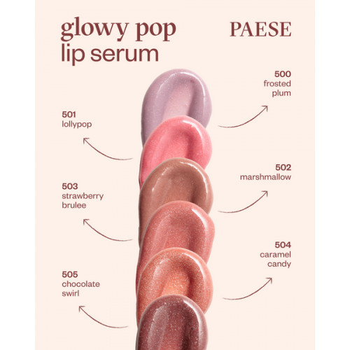 Paese Glowypop Lip Serum Lūpų serumas 501 Sweet Lollypop
