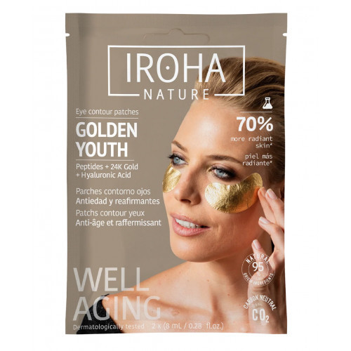 IROHA Divine Collection Foil Tissue Patches Extra Firmness Stangrinamoji paakių kaukė 2 vnt.