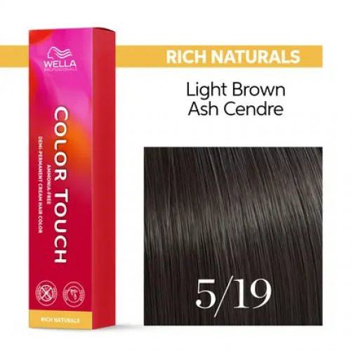 Wella Professionals Color Touch Demi-Permanent Hair Color Pusiau permanentiniai plaukų dažai be amoniako 60ml