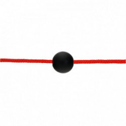 Nilly Raudona apyrankė su gintaru