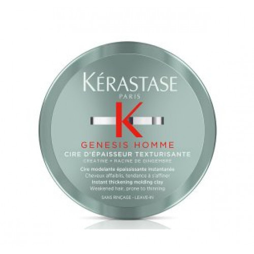 Kérastase Genesis Homme Cire D'Epaisseur Texturisante Akimirksniu plaukams apimties suteikiantis modeliavimo molis 75ml