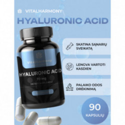 Vitalharmony Hyaluronic Acid 70 mg Hialurono rūgštis 90 kapsulių
