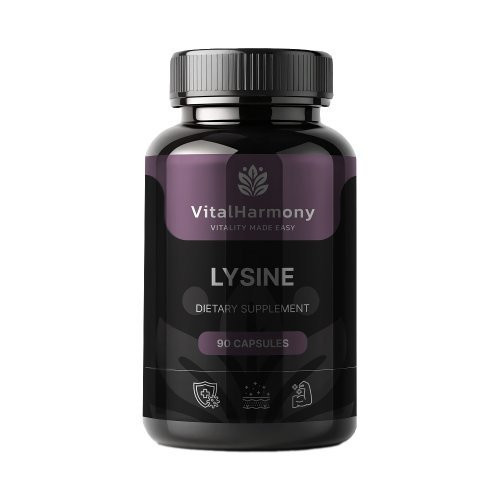 Vitalharmony Lysine Lizinas maisto papildas 90 kapsulių