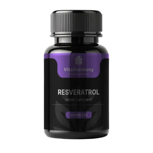 Vitalharmony Resveratrol 250 mg Maisto papildas 30 kapsulių