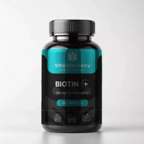 Vitalharmony Biotin Plus Biotinas 90 kapsulių
