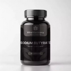 Vitalharmony Sodium Butyrate Butiratas virškinimui 90 kapsulių