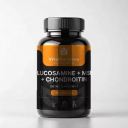 Vitalharmony Glucosamine + MSM + Chondroitin Maisto papildas 90 kapsulių