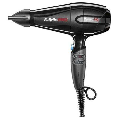 BaByliss PRO Pro Caruso HQ Hairdryer Plaukų džiovintuvas su jonų generatoriumi Black