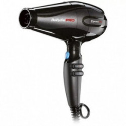 BaByliss PRO Pro Caruso HQ Hairdryer Plaukų džiovintuvas su jonų generatoriumi Black