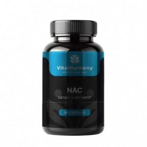 Vitalharmony NAC Supplement Maisto papildas N-acetilcisteinas 90 kapsulių