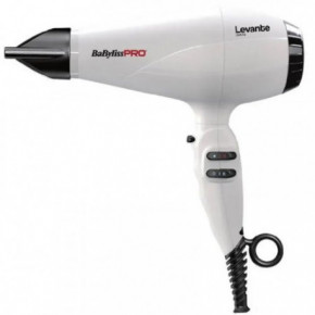 BaByliss PRO Levante Hairdryer Plaukų džiovintuvas su jonų generatoriumi White