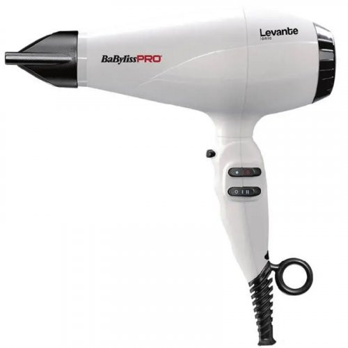 BaByliss PRO Levante Hairdryer Plaukų džiovintuvas su jonų generatoriumi White