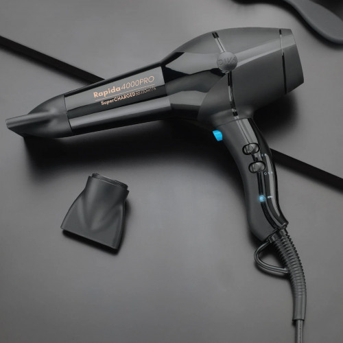 Diva Pro Styling Rapida 4000 Pro Hair Dryer Plaukų džiovintuvas Onyx