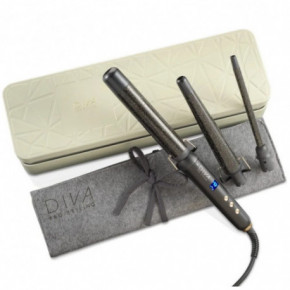 Diva Pro Styling Precious Metals Gold Dust Multi-Wand Plaukų garbanojimo rinkinys 1 vnt.