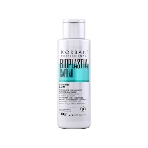 Korban Professional Bioplastia Capilar Densifier Balm Intensyviai atstatanti plaukų kaukė 100ml