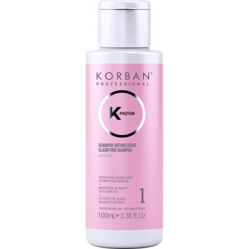 Korban Professional K-Protein Clarifying Shampoo -1 Valomasis plaukų šampūnas 100ml