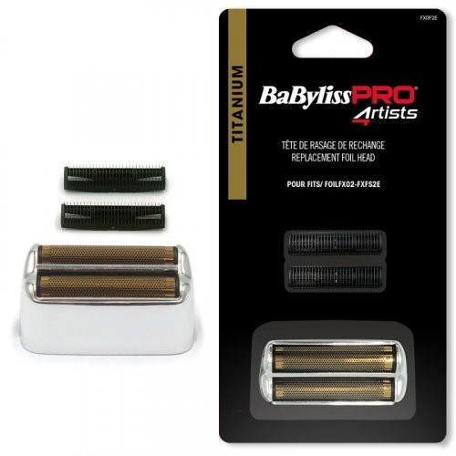 BaByliss PRO Replacement Foil Head 2 Cutters Tinklelio ir peiliukų rinkinys plaukų skutimo mašinėlei Silver