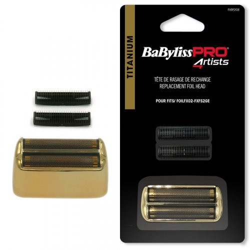 BaByliss PRO Replacement Foil Head 2 Cutters Pakaitinis rinkinys plaukų skutimo mašinėlei Gold
