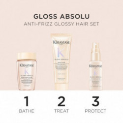 Kérastase Gloss Absolu Anti - Frizz Glossy Hair Set Plaukų priežiūros priemonės Rinkinys
