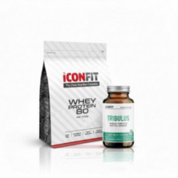 KlipShop Iconfit Whey Protein & Tribulus Supplement For Men Gift Set Išrūgų baltymų ir Tribulus maisto papildų rinkinys vyrams