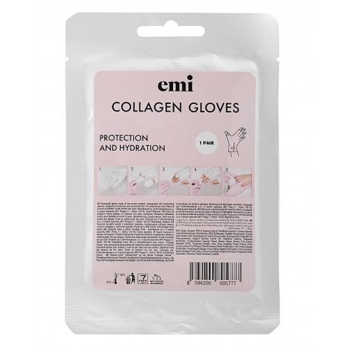 E.Mi Collagen Gloves Kolageno pirštinės rankoms 1 pora