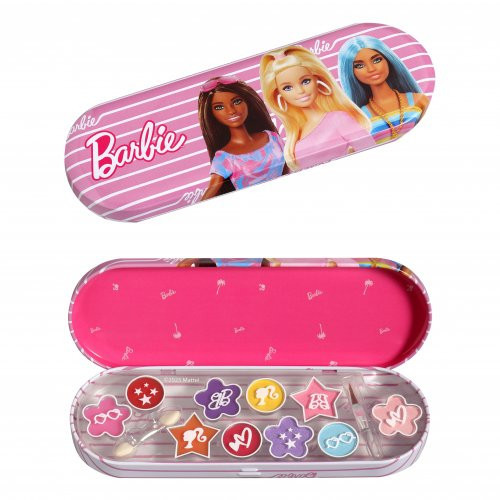 Barbie Makeup Tin Lėlės Barbės vaikiškas kosmetikos rinkinys 1 vnt.