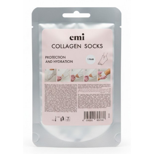 E.Mi Collagen Socks Kolageno kojinės pėdų priežiūrai 1 pora