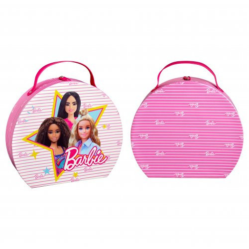 Barbie Round Makeup Case Lėlės Barbės grožio rinkinys 1 vnt.