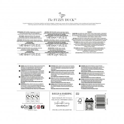 Baylis & Harding The Fuzzy Duck Winter Wonderland Luxury Pamper Gift Set Šventinis kūno priežiūros priemonių rinkinys