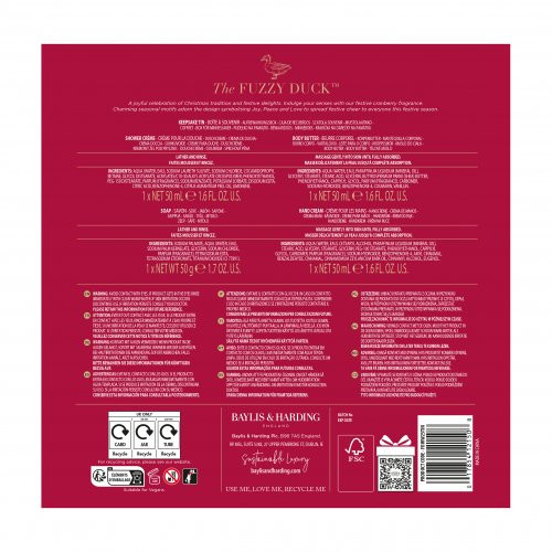 Baylis & Harding The Fuzzy Duck Winter Wonderland Luxury Pamper Tin Gift Set Dovanų rinkinys