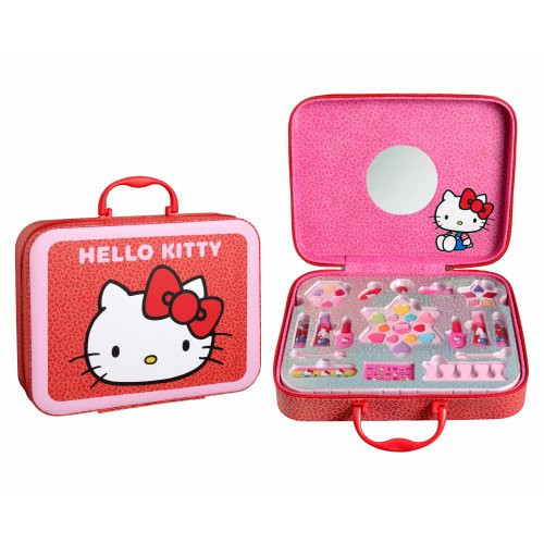 Hello Kitty Padded Makeup Case Katytės Kitės vaikiškas dovanų rinkinys 1 vnt.