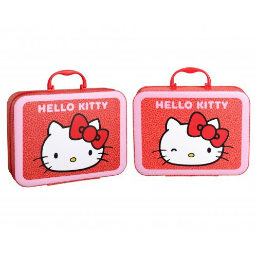 Hello Kitty Padded Makeup Case Katytės Kitės vaikiškas dovanų rinkinys 1 vnt.